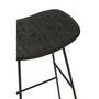 Voir la diapositive 5 : Paris Prix Tabouret de Bar en Bois  Teck  74cm Noir