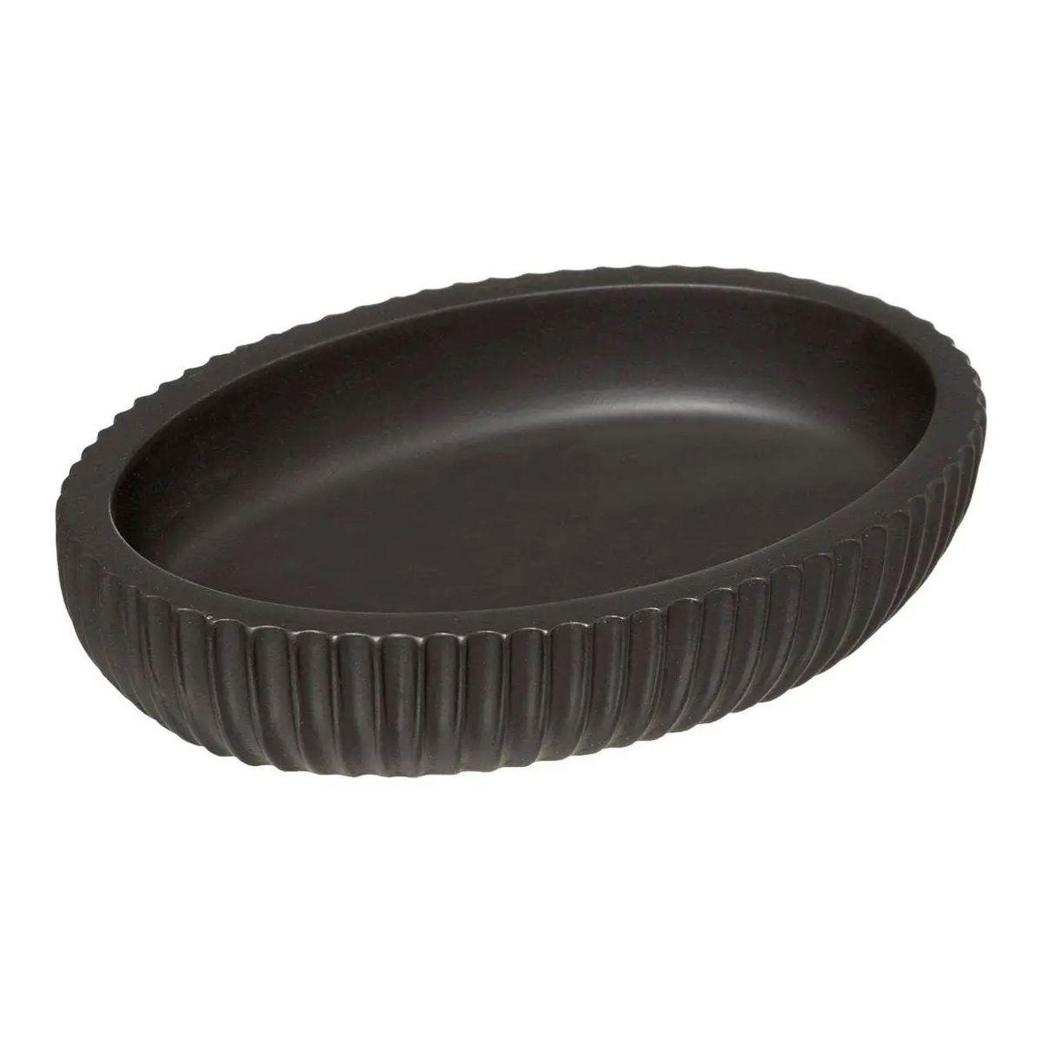Voir la diapositive 2 : FIVE Porte savon déco  natureo  12cm charbon