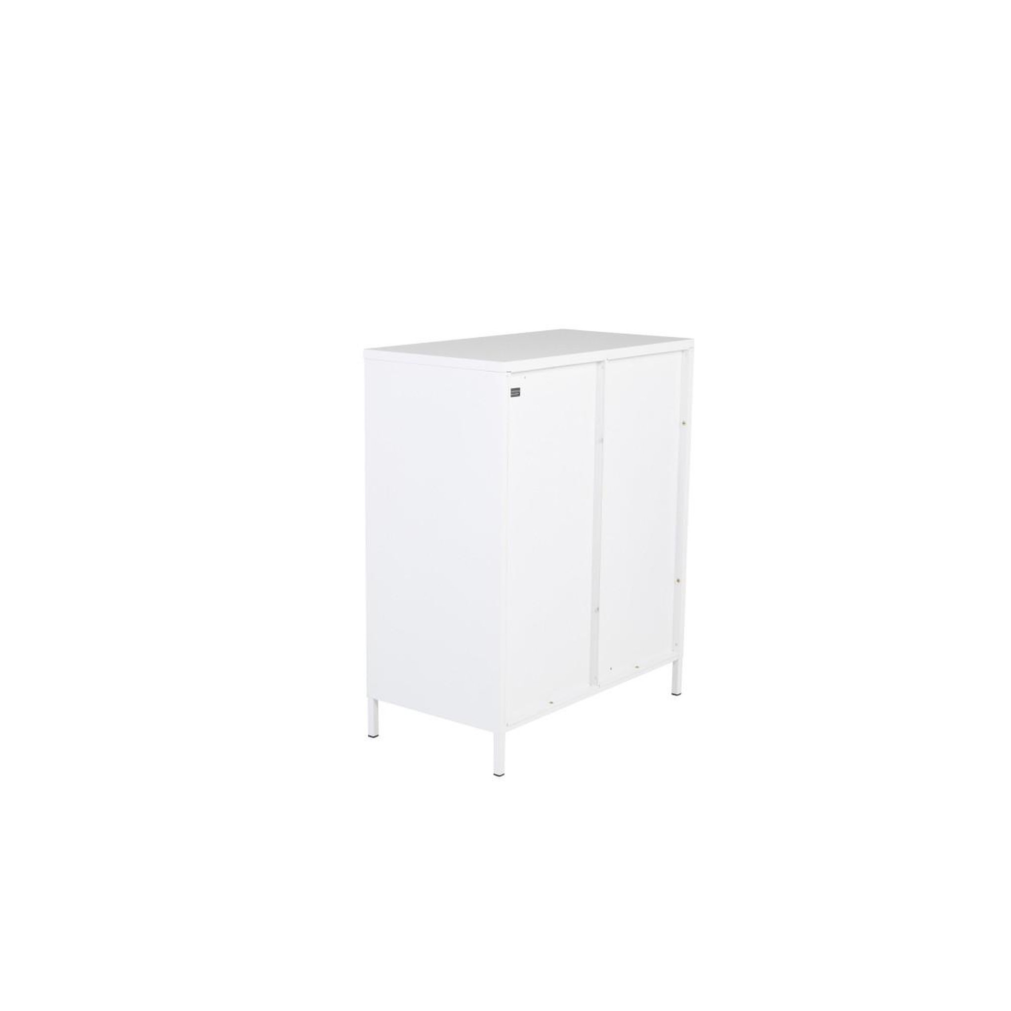 Voir la diapositive 4 : Paris Prix Vitrine 2 portes  acero  97cm blanc