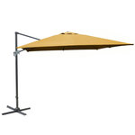 Proloisirs Parasol déporté NH 3 x 4 m en Aluminium - Toile inclinable - curry