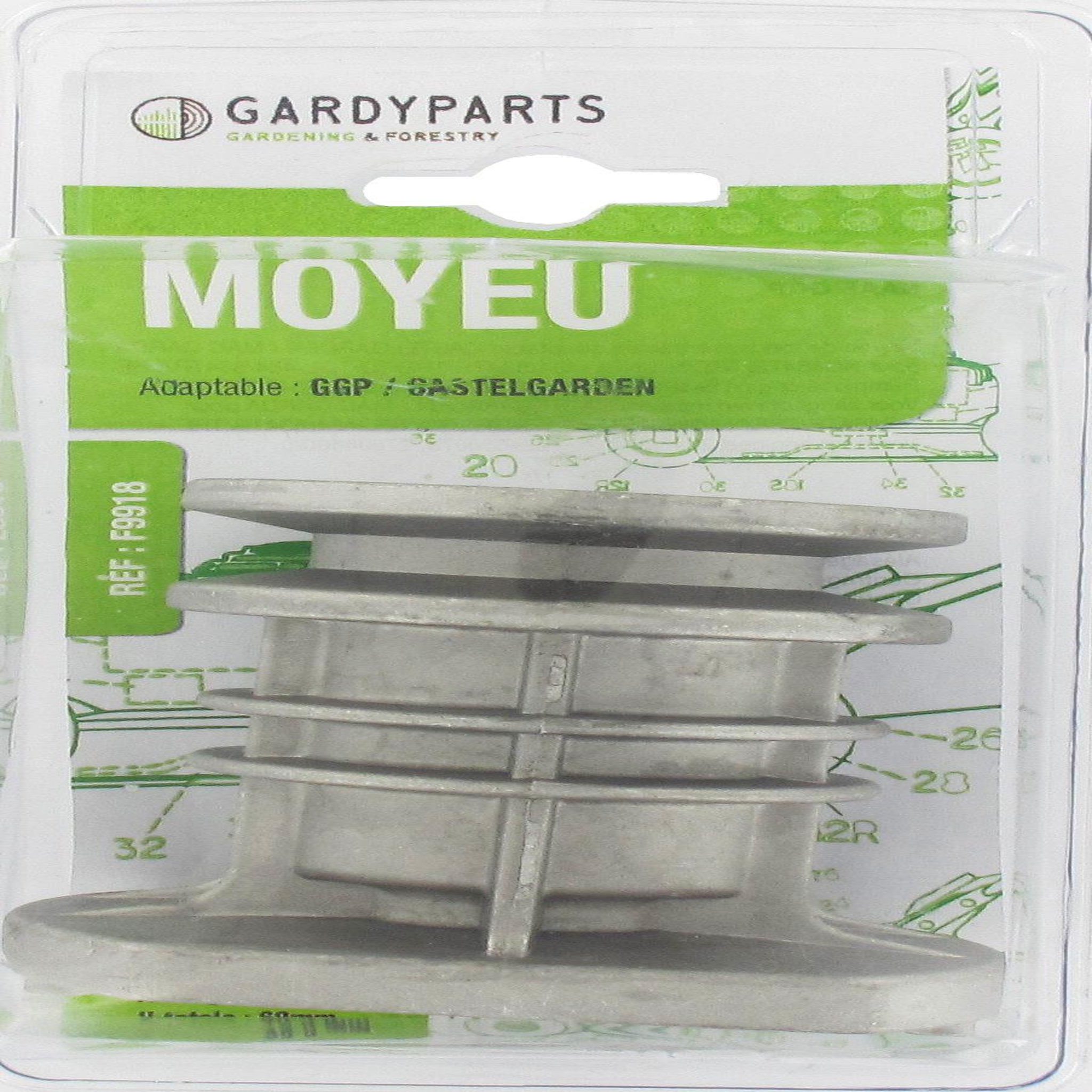 CENTRALE BRICO Moyeu de lame tondeuse adaptable Remplace origine: 22465607/0, 122465607/4