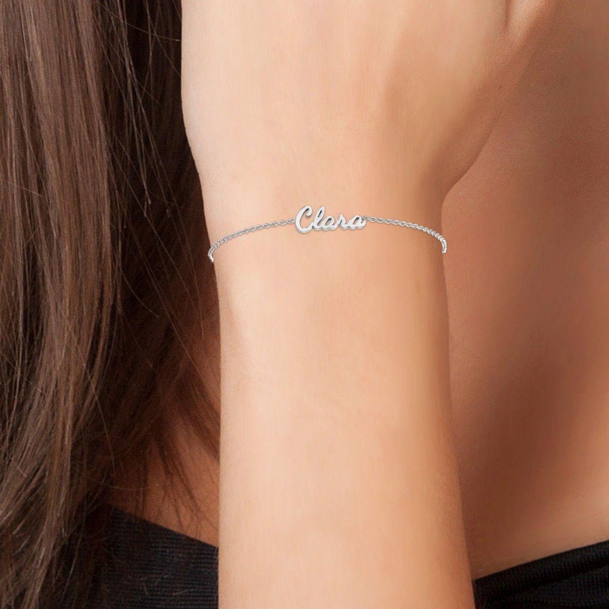 Voir la diapositive 2 : SC CRYSTAL Clara - Bracelet prénom
