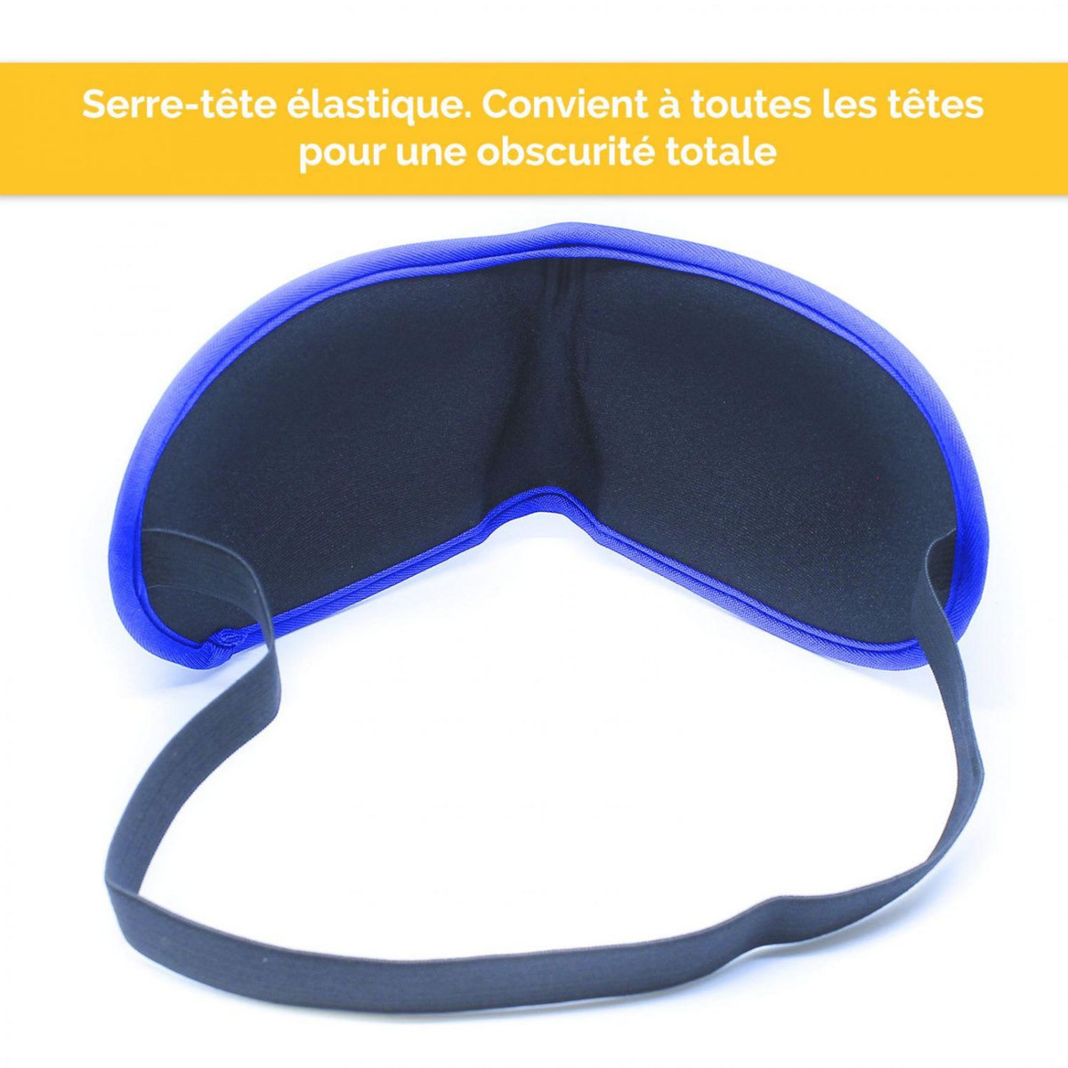 VIVEZEN Lot de 2 masques de nuit, sommeil, voyage avec serre tête élastique