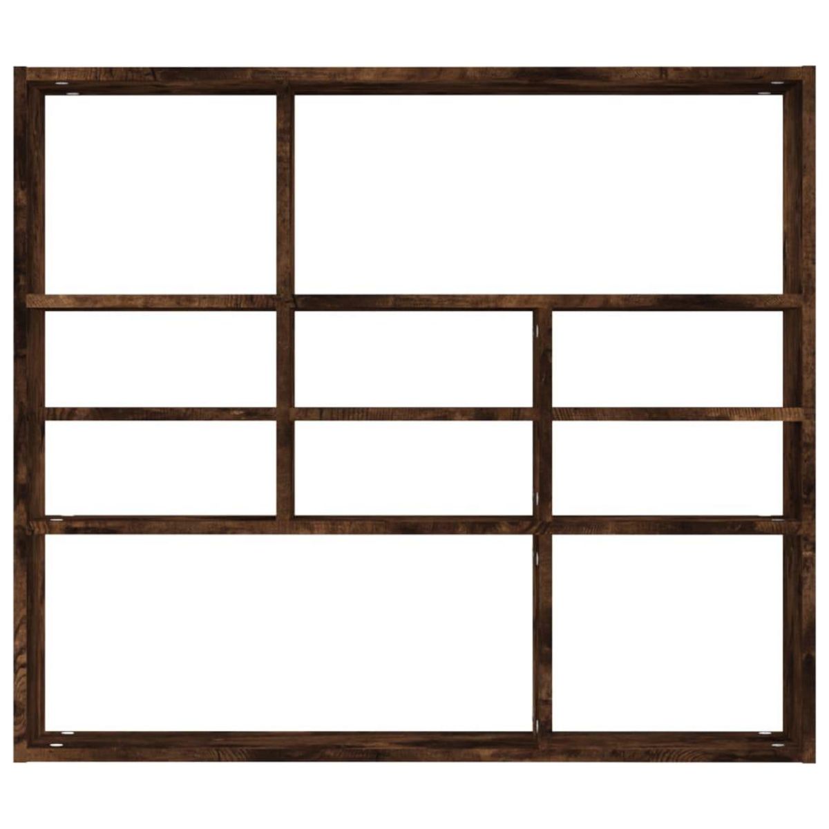 VIDAXL Etagere murale Chene fume 90x16x78 cm Bois d'ingenierie