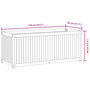 Voir la diapositive 6 : VIDAXL Jardiniere 110x45x44 cm bois massif d'acacia et acier