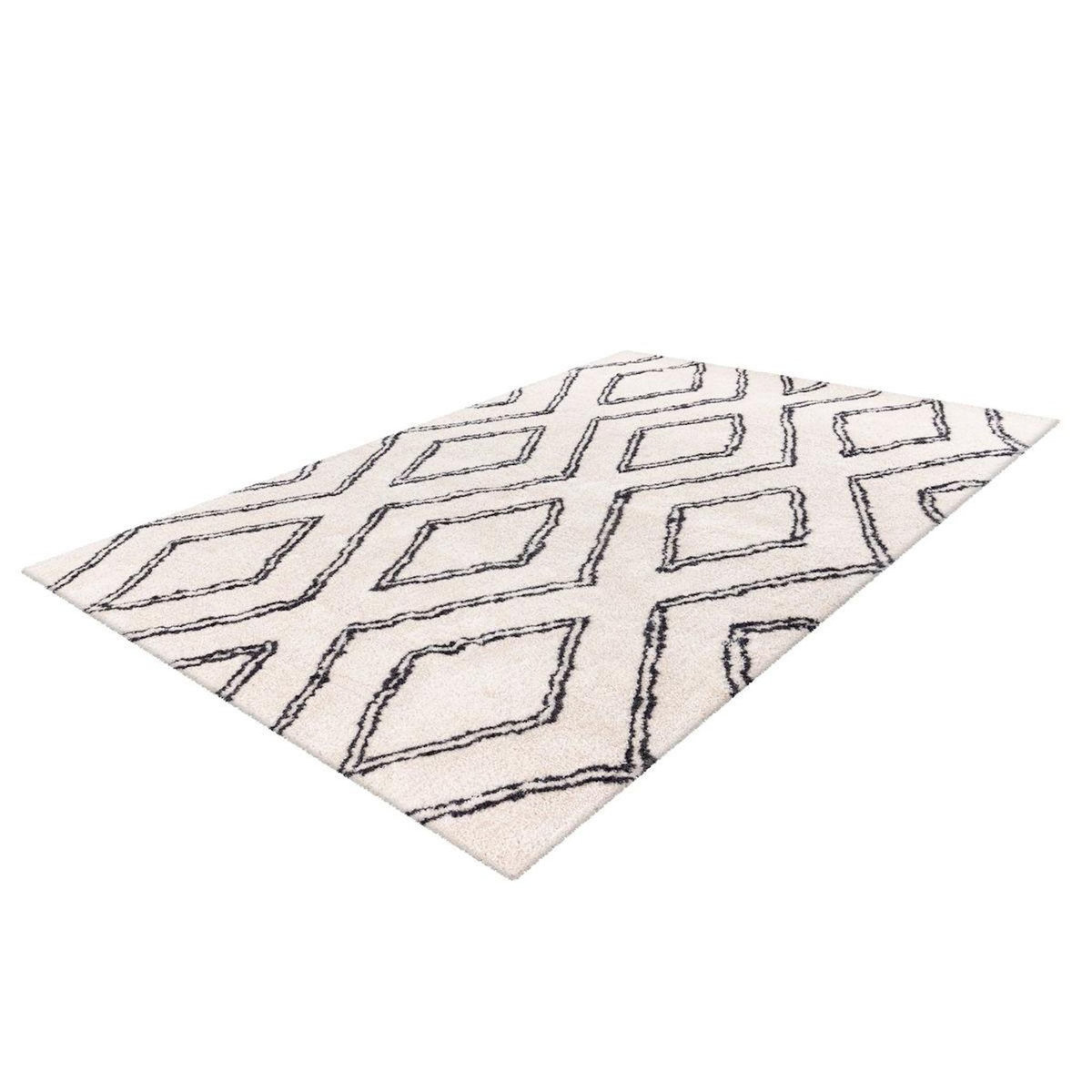 Paris Prix Tapis Imprimé Losange  Orlando  Ivoire
