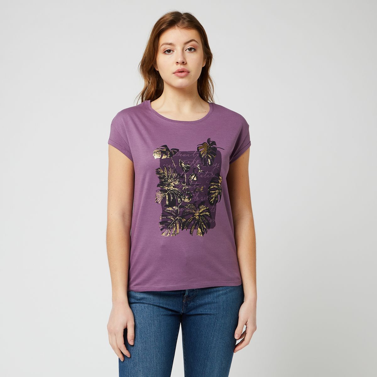 INEXTENSO T-shirt violet femme