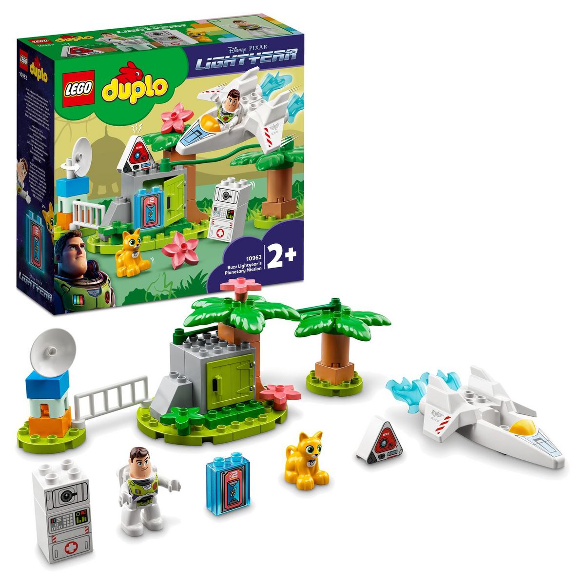 LEGO DUPLO Disney et Pixar 10962 - La Mission Planétaire de Buzz l&rsquo;Éclair, Jouet Robot Enfants