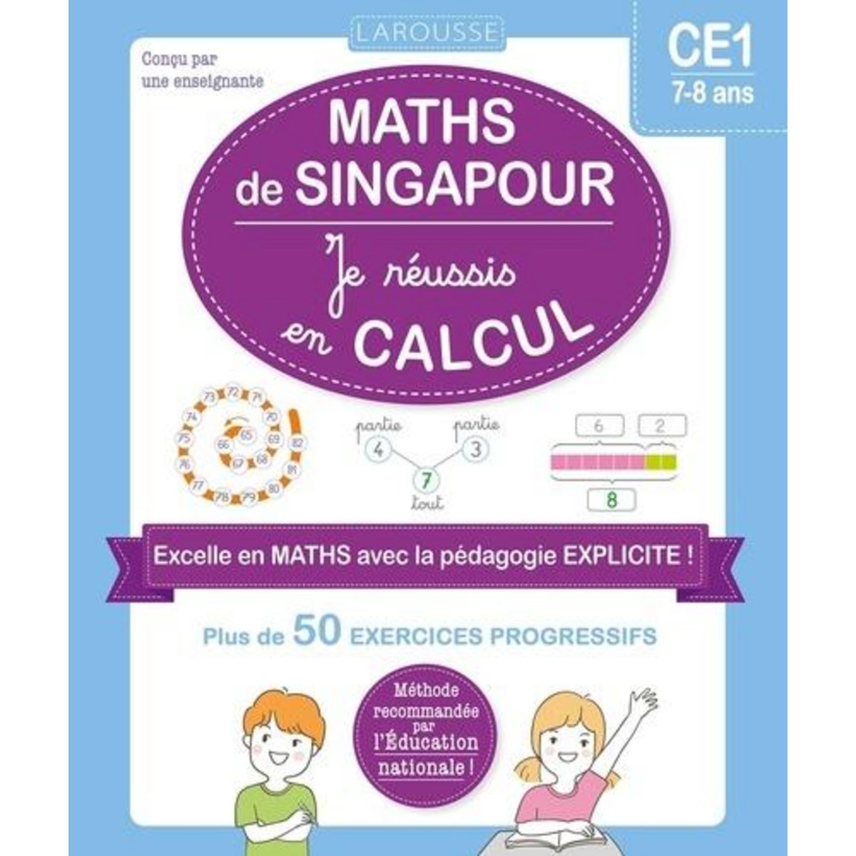 MATHS DE SINGAPOUR. JE REUSSIS EN CALCULS CE1, Urvoy Delphine