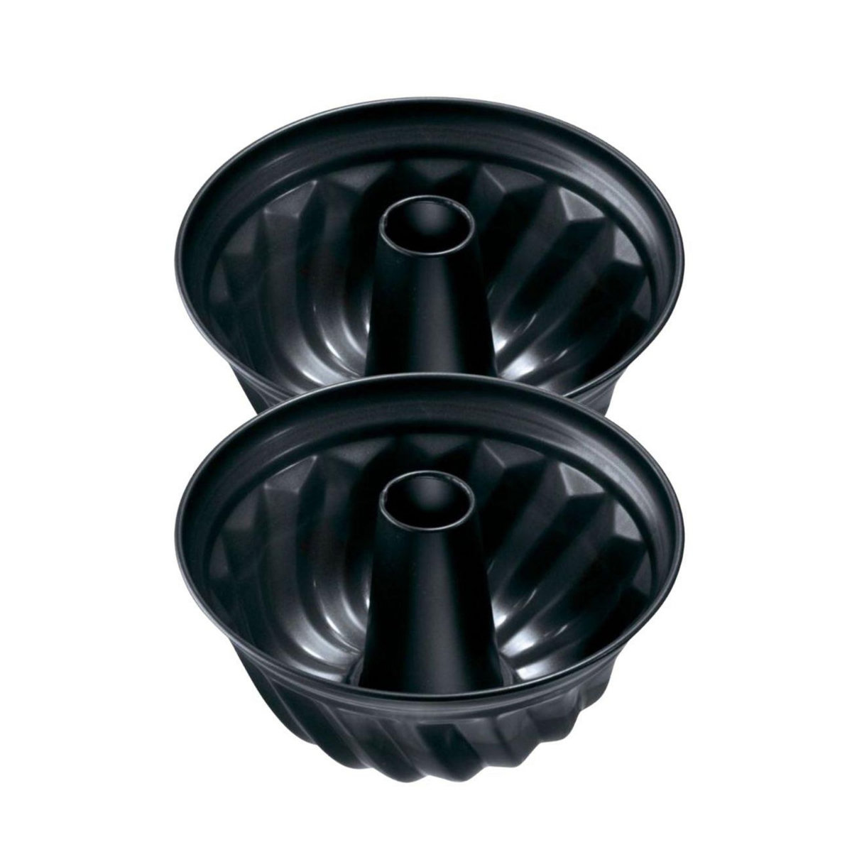 ZENKER Ensemble de 2 Moules à kouglof 25 cm Zenker Black Metallic