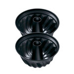 ZENKER Ensemble de 2 Moules à kouglof 25 cm Zenker Black Metallic