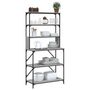 Voir la diapositive 3 : VIDAXL Support de boulanger à 6 niveaux sonoma gris 90x40x180 cm