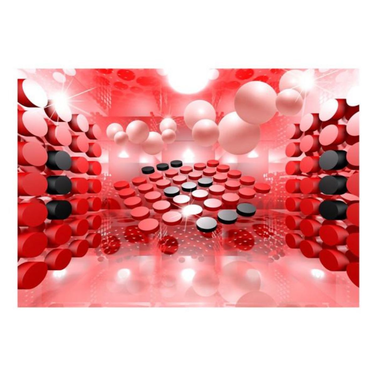 Paris Prix Papier Peint  Playing in Red & Black