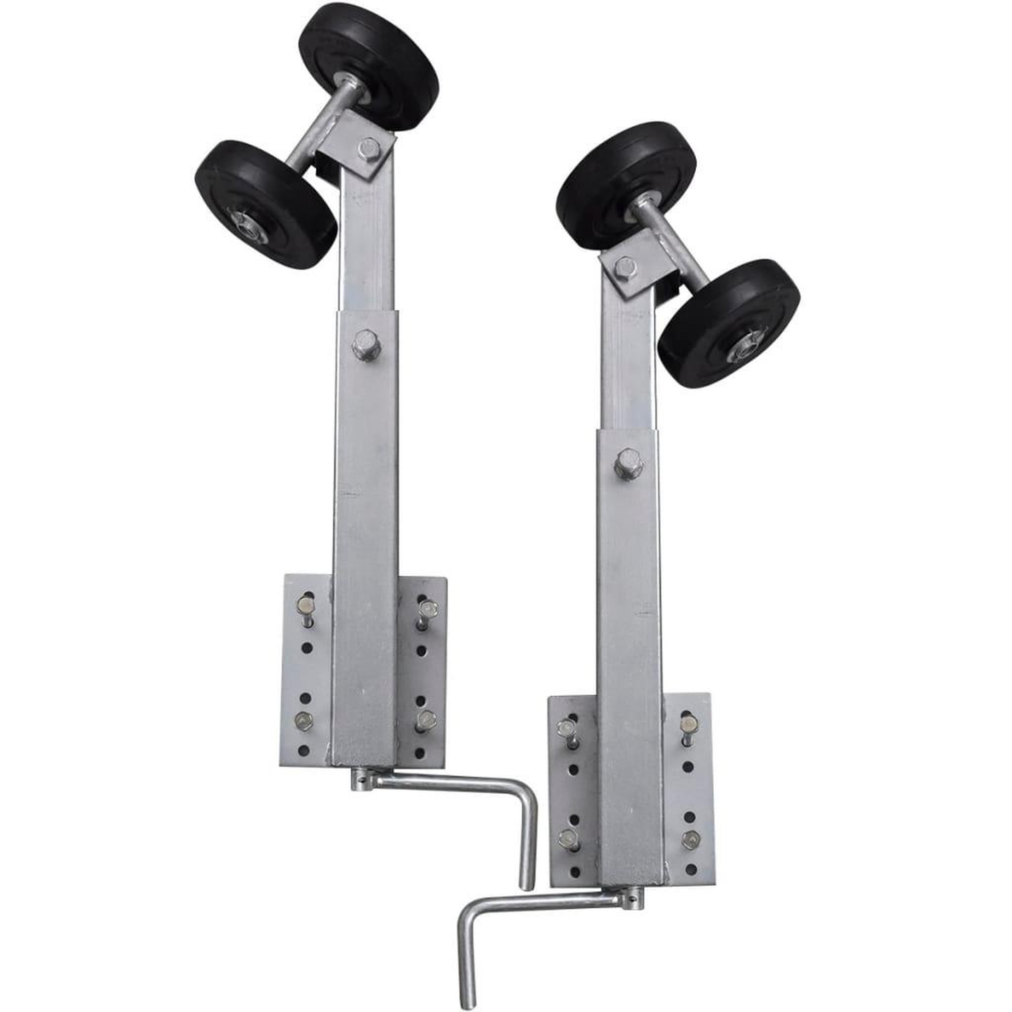 VIDAXL Support a double rouleau pour remorque de bateau 2 pcs 59-84 cm