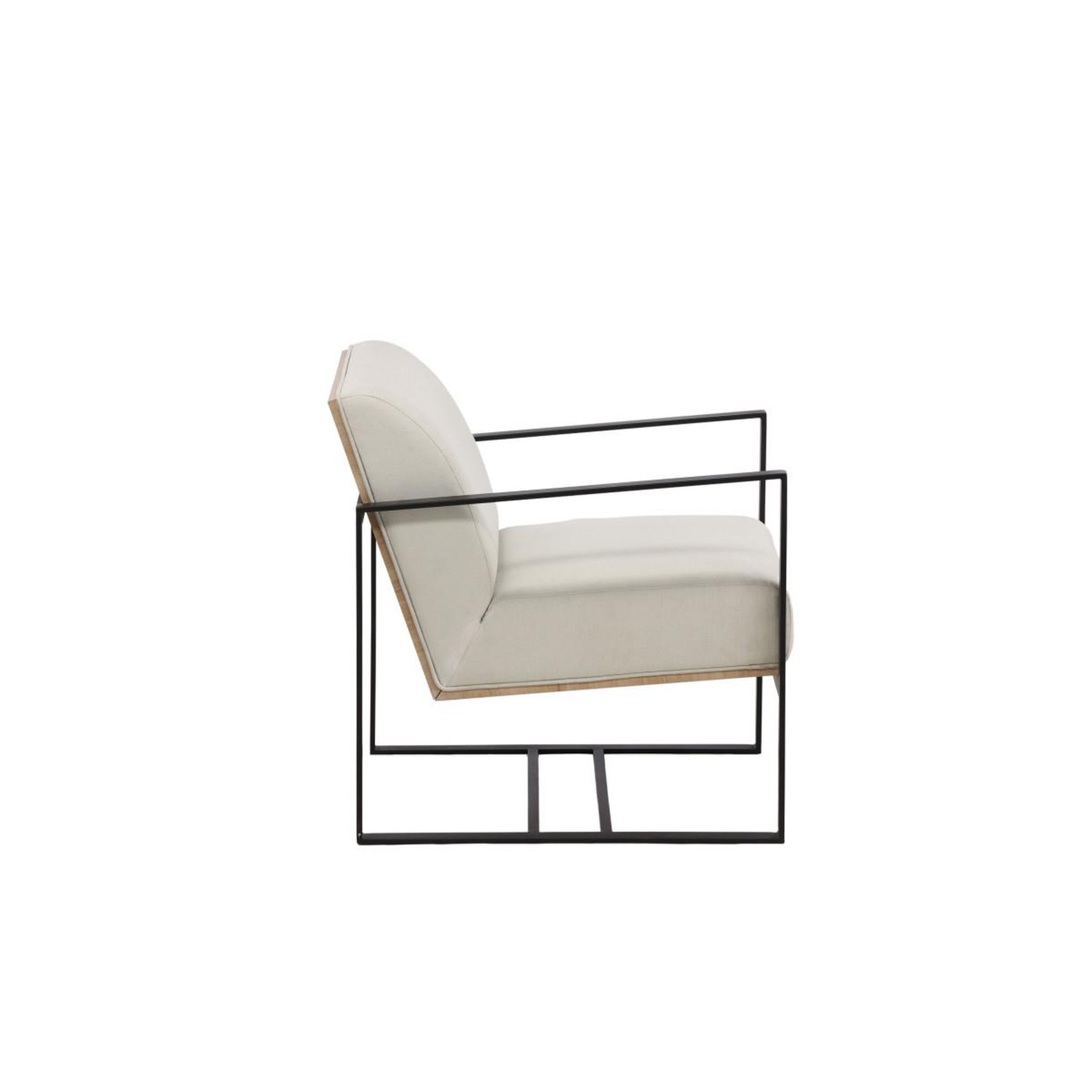 Voir la diapositive 4 : Paris Prix Fauteuil design  kansas  83cm blanc cassé