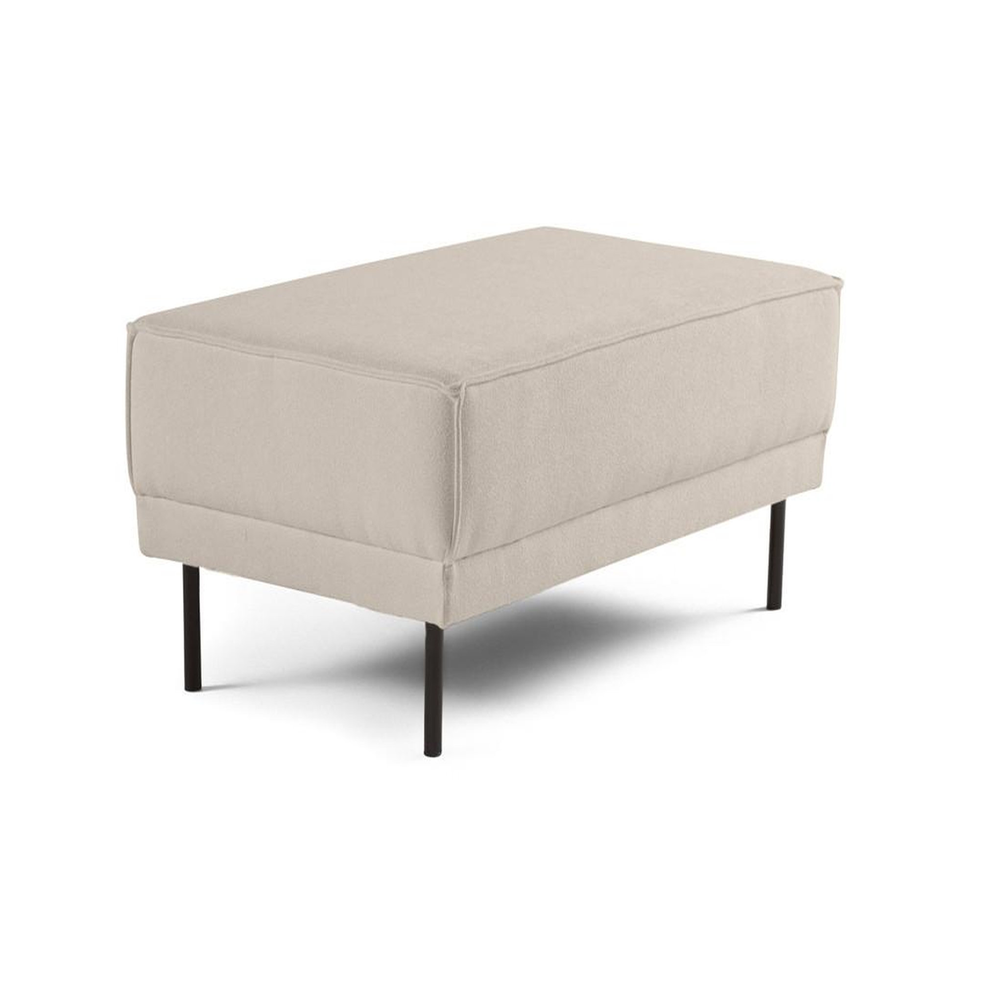 Voir la diapositive 2 : LISA DESIGN Charlie - pouf - pieds hauts - en tissu