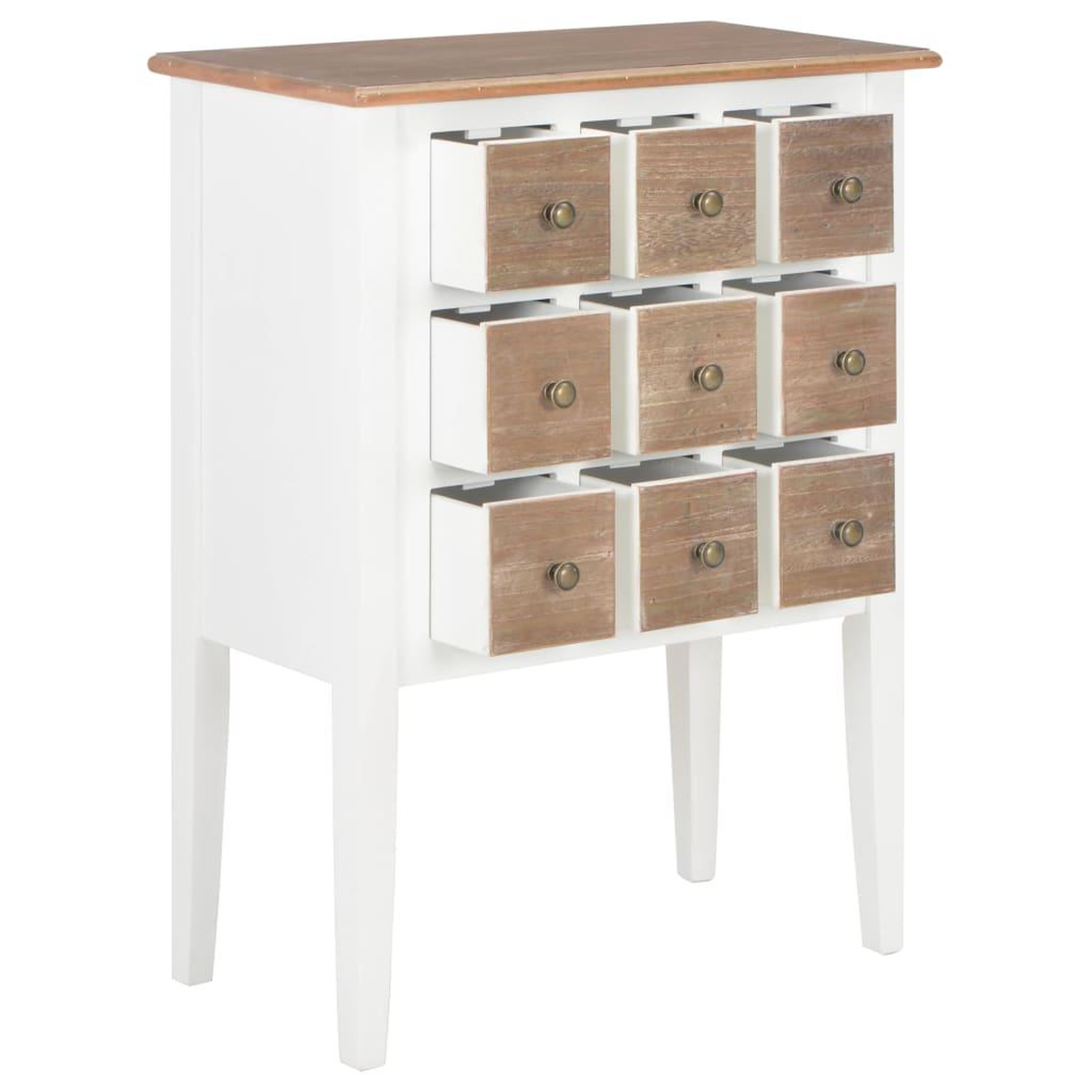 Voir la diapositive 2 : VIDAXL Buffet Blanc 54x30x80 cm Bois massif