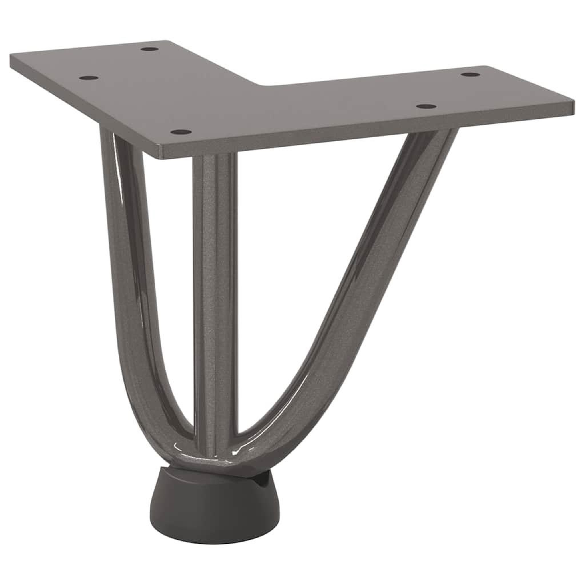 Voir la diapositive 4 : VIDAXL Pieds de table en forme d'epingle a cheveux 10 cm acier massif