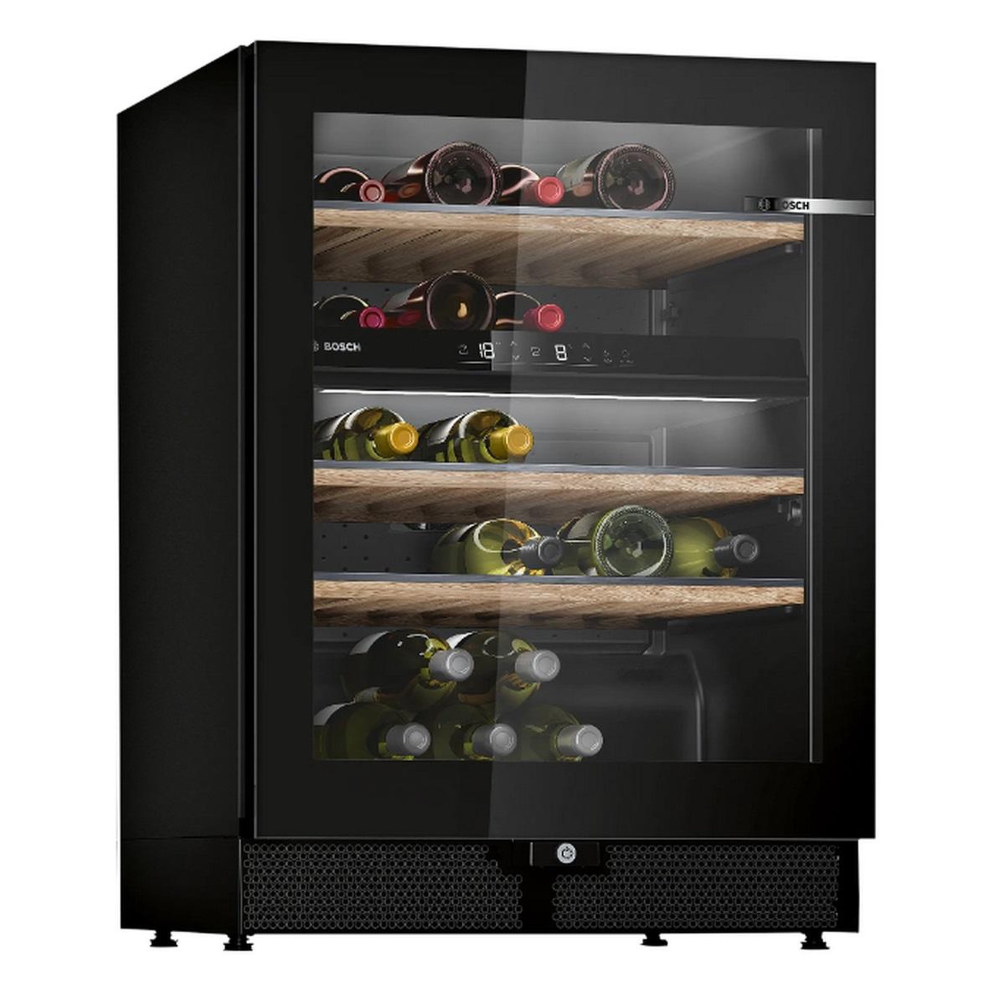 BOSCH Cave à vin 44 bouteilles double zone noir - KWK16ABGB