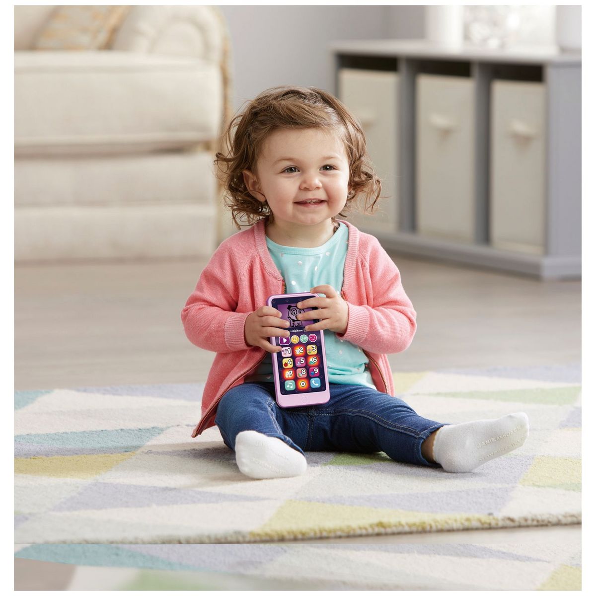 VTECH Téléphone Emoti'fun rose
