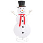 Voir la diapositive 5 : VIDAXL Figurine de bonhomme de neige de Noël a LED Tissu 180 cm