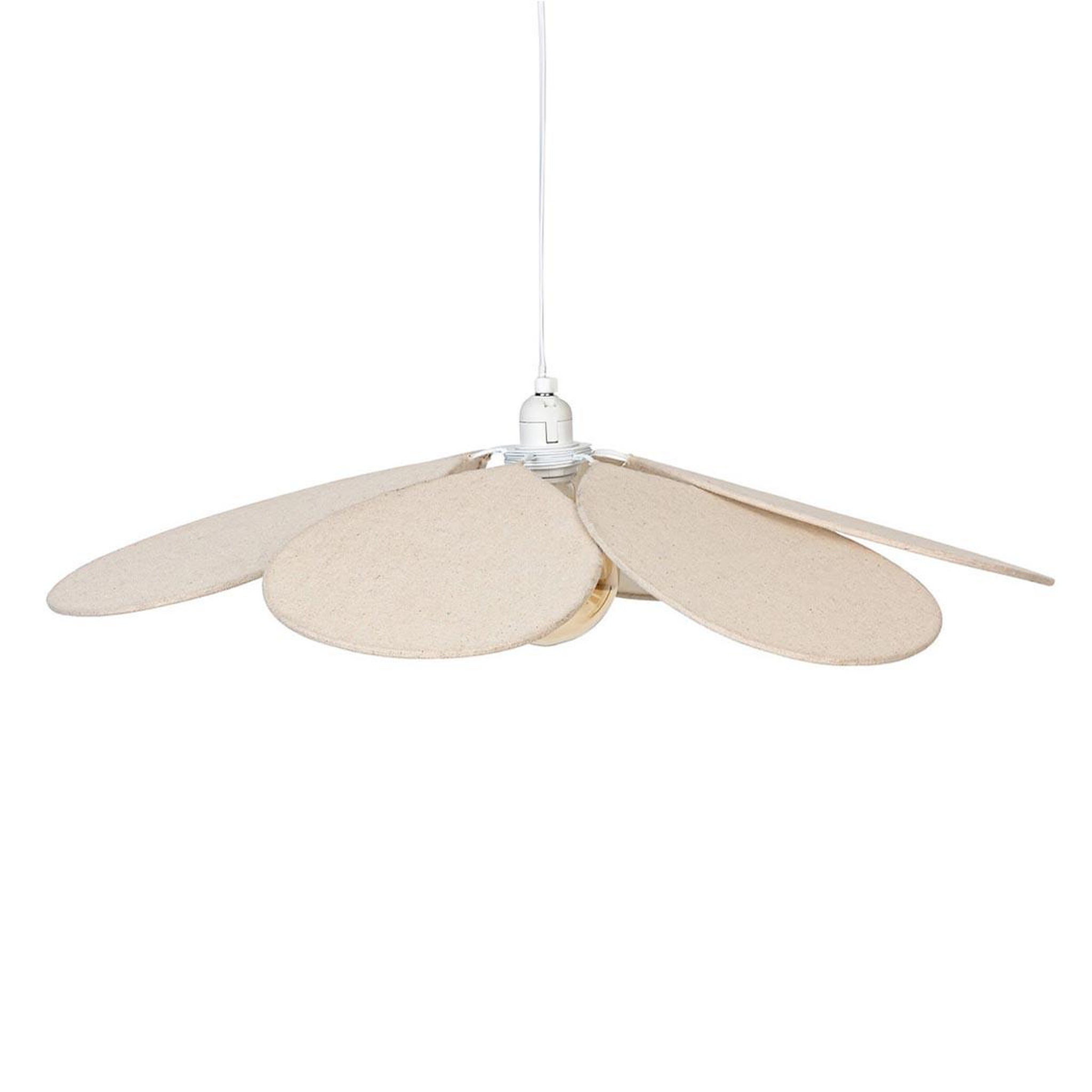 ATMOSPHERA Lampe suspension pétales  naya  72cm beige lin