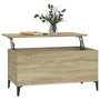 Voir la diapositive 5 : VIDAXL Table basse Chene sonoma 90x44,5x45 cm Bois d'ingenierie