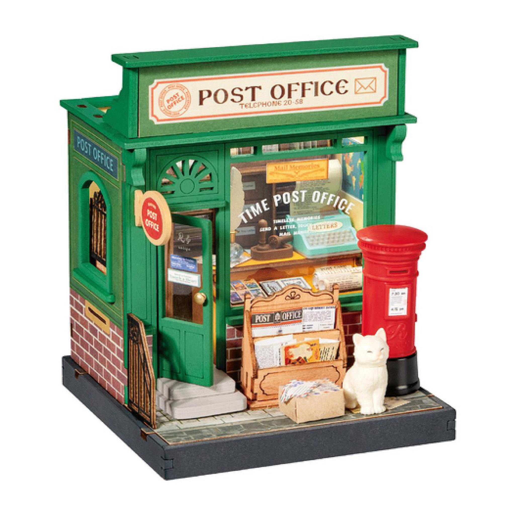 Voir la diapositive 2 : ROBOTIME Maison miniature DIY Century post office