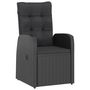 Voir la diapositive 4 : VIDAXL Ensemble a manger d'exterieur 9pcs coussins resine tressee noir