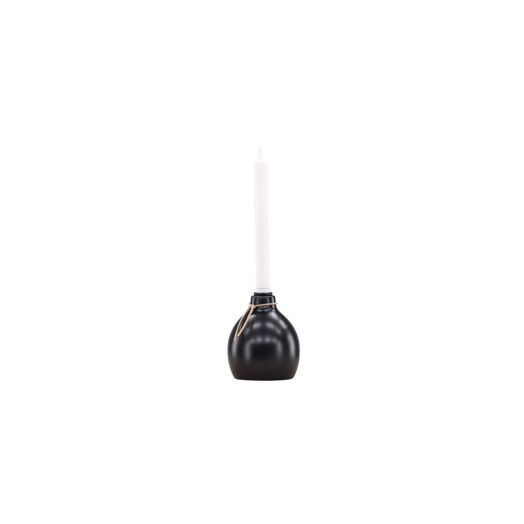 Voir la diapositive 2 : Paris Prix Bougeoir design à led  ulricehamn  12cm noir