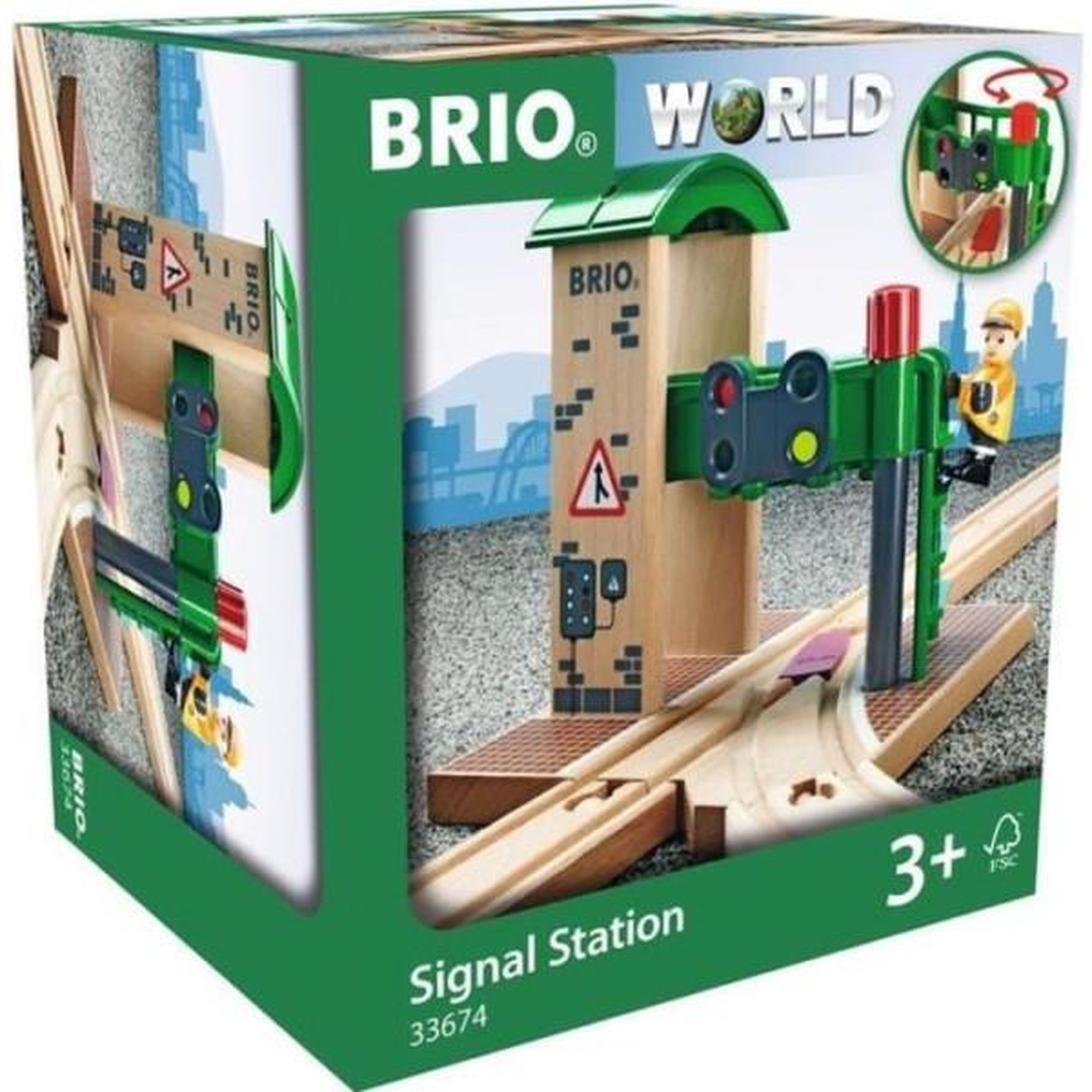 Brio Brio world station de controle et d'aiguillage - accessoire pour circuit de train en bois - ravensburger - mixte des 3 ans - 336