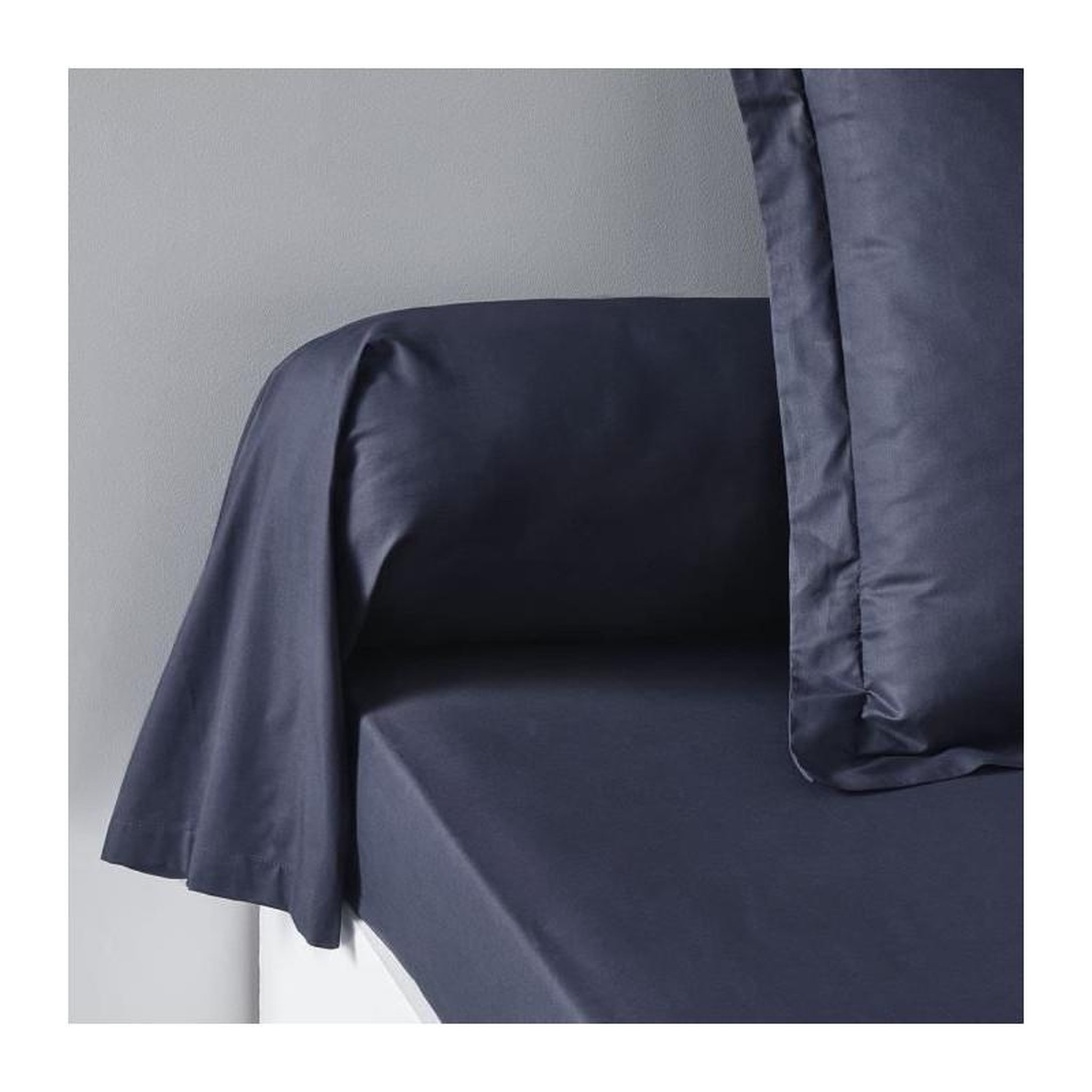 Today Taie de traversin - TODAY - Essential - 45 x 185 cm - 100% coton - Bleu marine