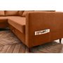 Voir la diapositive 4 : LISA DESIGN Anna - canapé d'angle gauche - 5 places - convertible - en velours