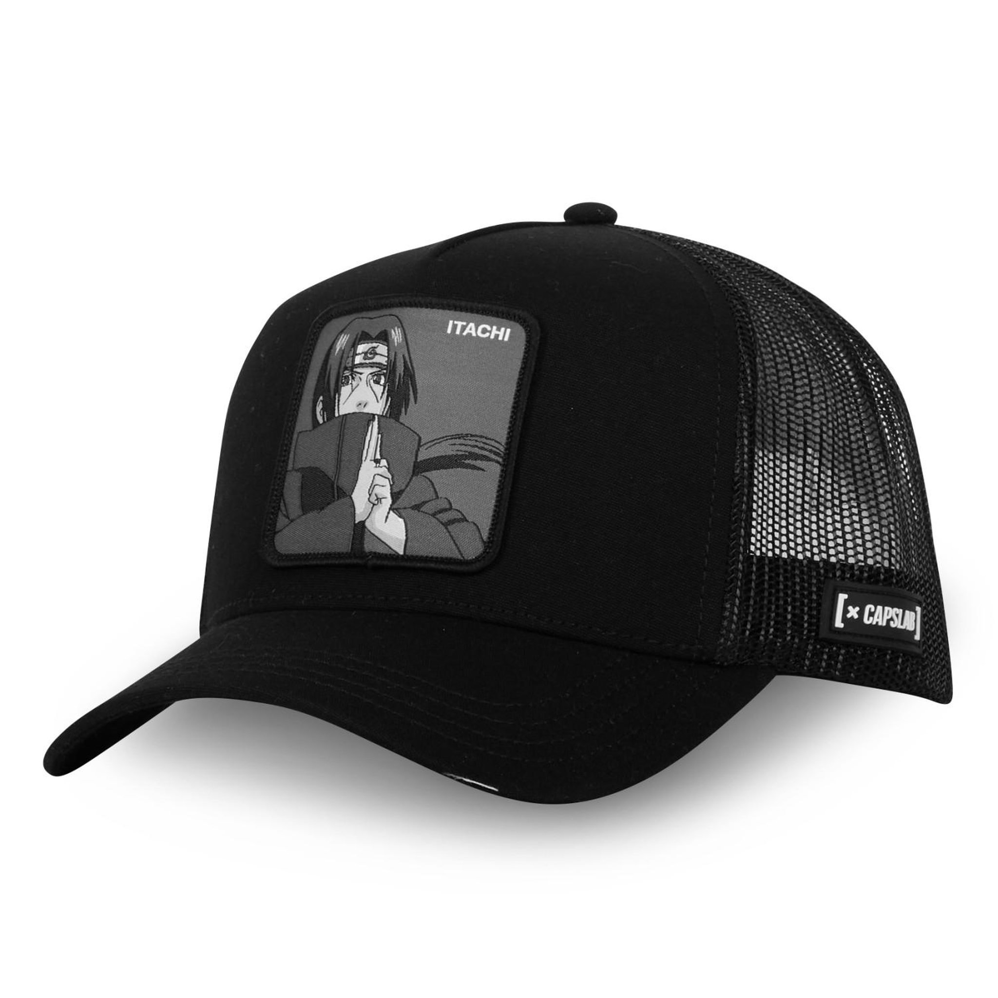 Voir la diapositive 1 : CAPSLAB Casquette homme trucker en serge de coton naruto shippuden itachi