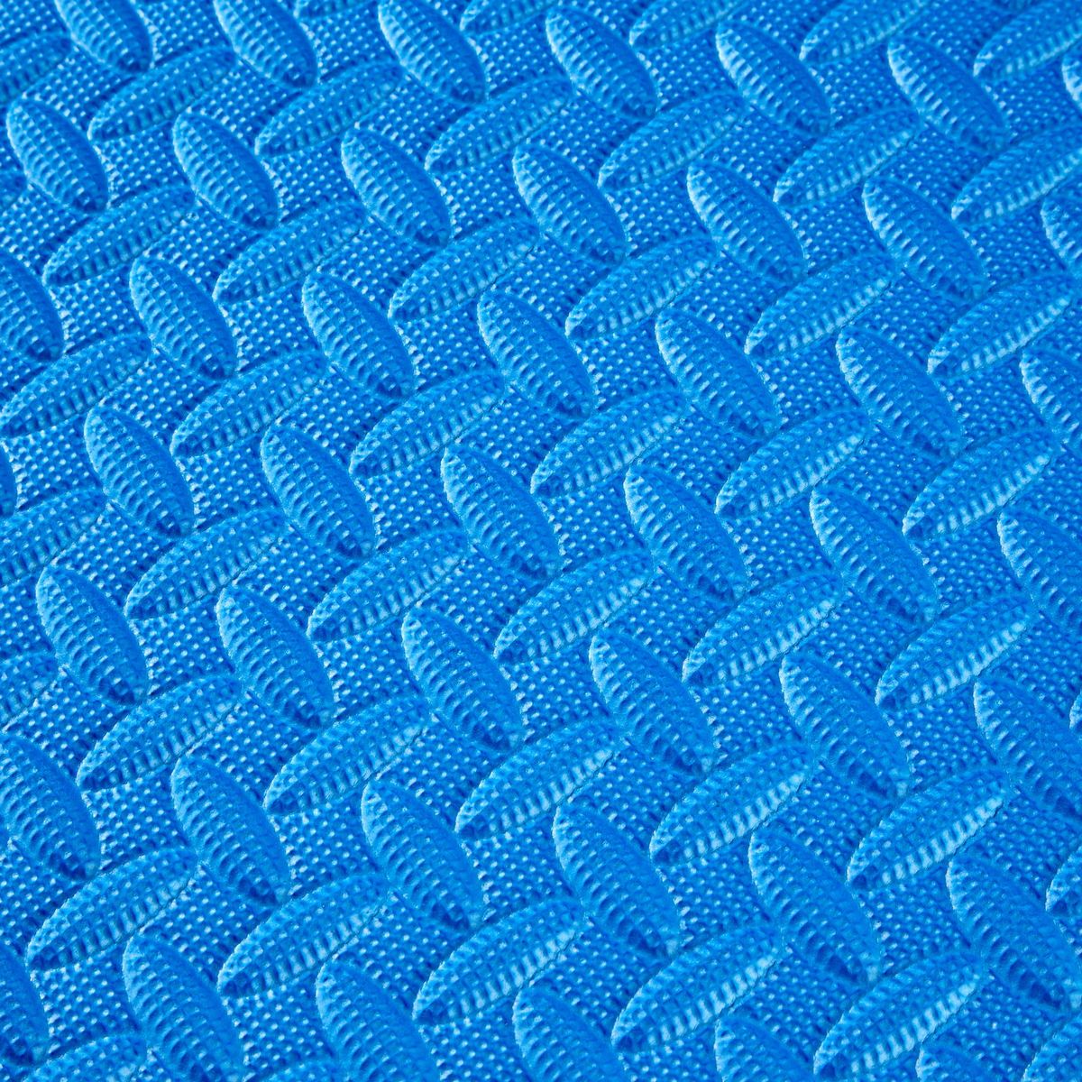 tectake Ensemble de 24 dalles carrées souples et antidérapantes bleu Set de 24