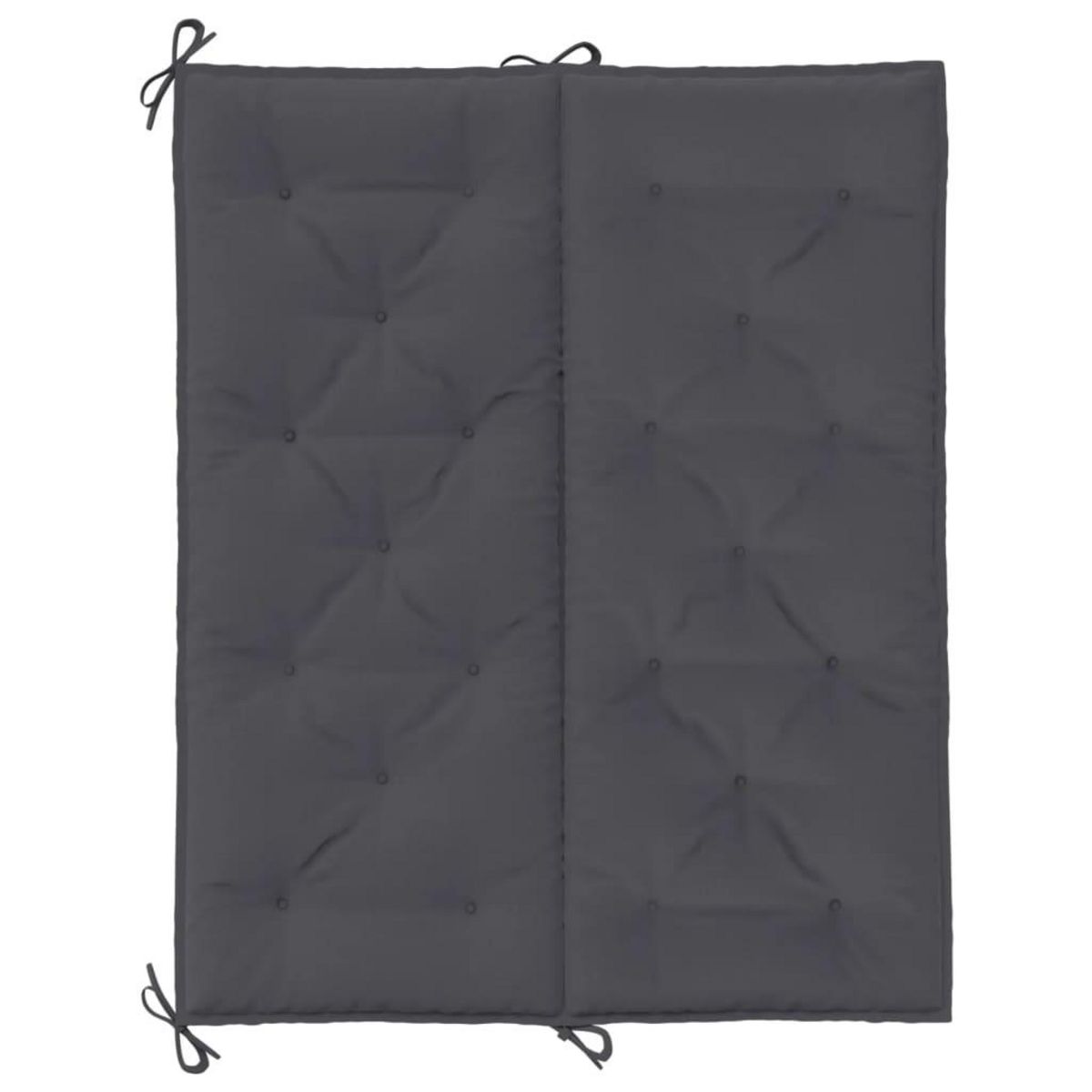 VIDAXL Coussin de banc de jardin anthracite tissu oxford