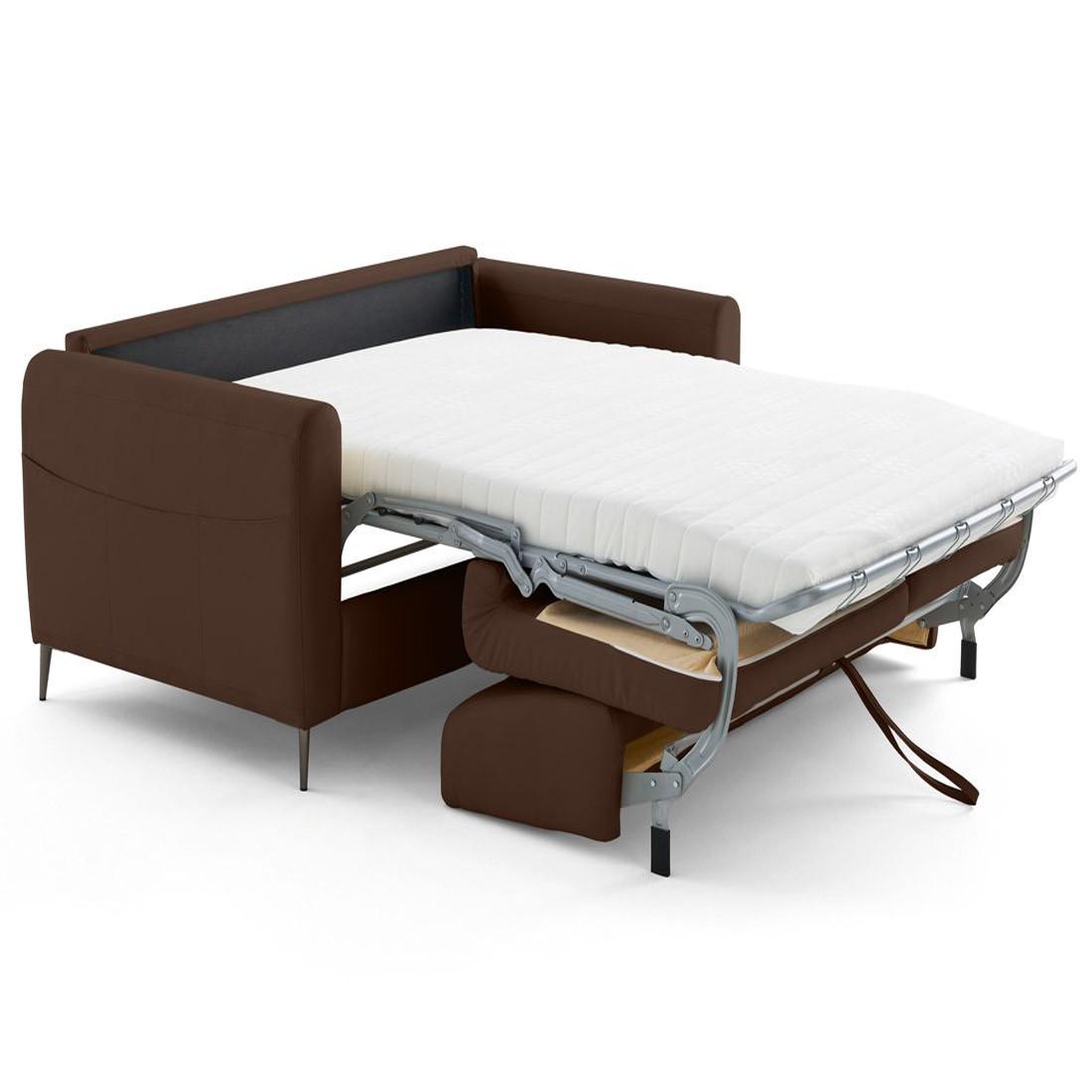 Voir la diapositive 3 : LISA DESIGN Owen - canapé 3 places convertible express couchage quotidien 140 cm matelas 12 cm en simili