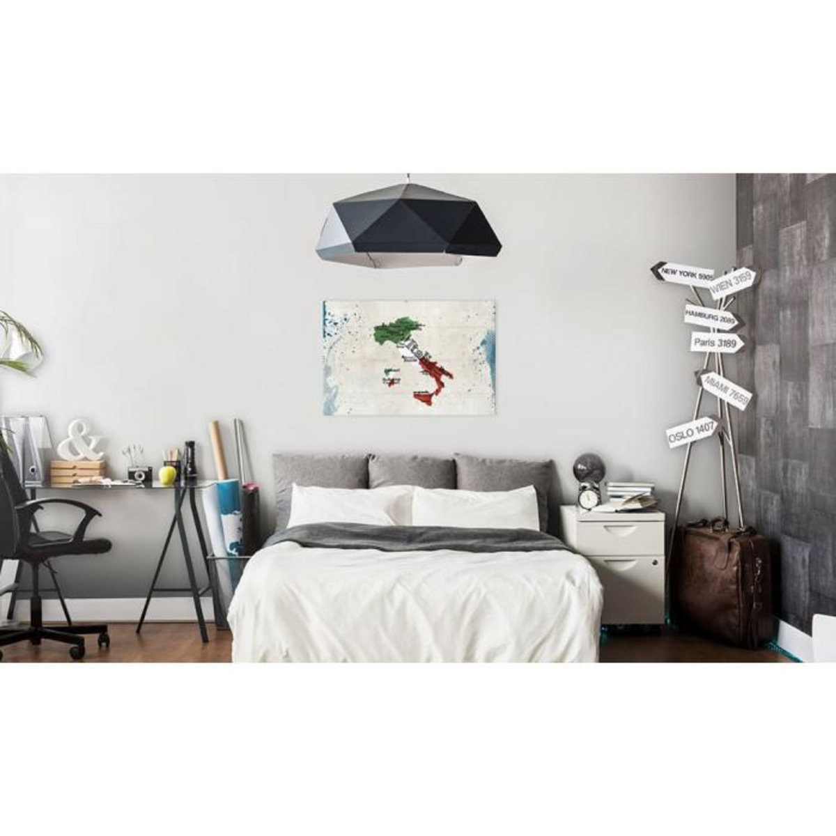 Paris Prix Tableau Imprimé  Map : Italy