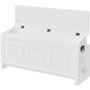 Voir la diapositive 4 : VIDAXL Banc de rangement en style baroque PFDM blanc
