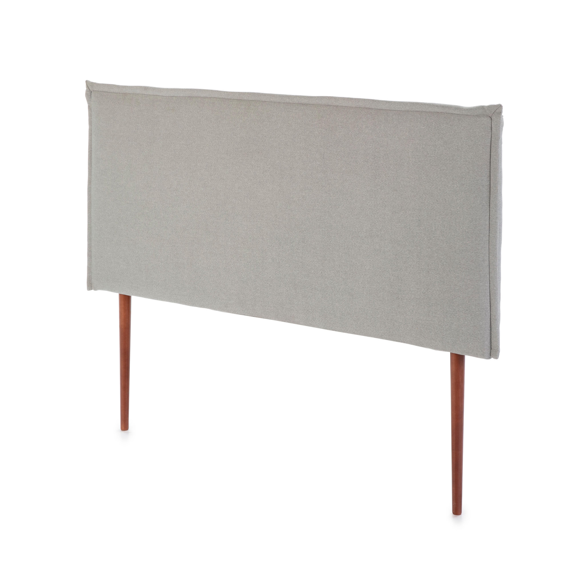 MARCKONFORT Tête de lit Berlin 150x100 cm, Tissu Grey, Épaisseur Totale de 8 cm