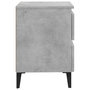 Voir la diapositive 4 : VIDAXL Table de chevet gris beton 40x35x50 cm bois d'ingenierie
