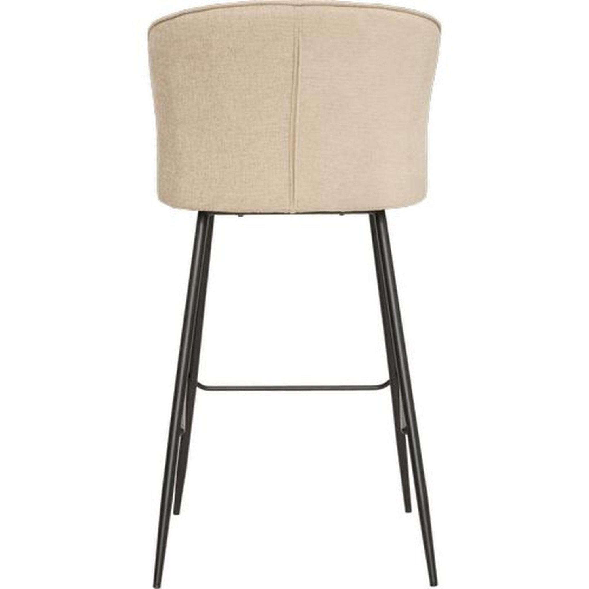 Voir la diapositive 5 : TOILINUX Lot de 2 tabourets de bar jasny - beige