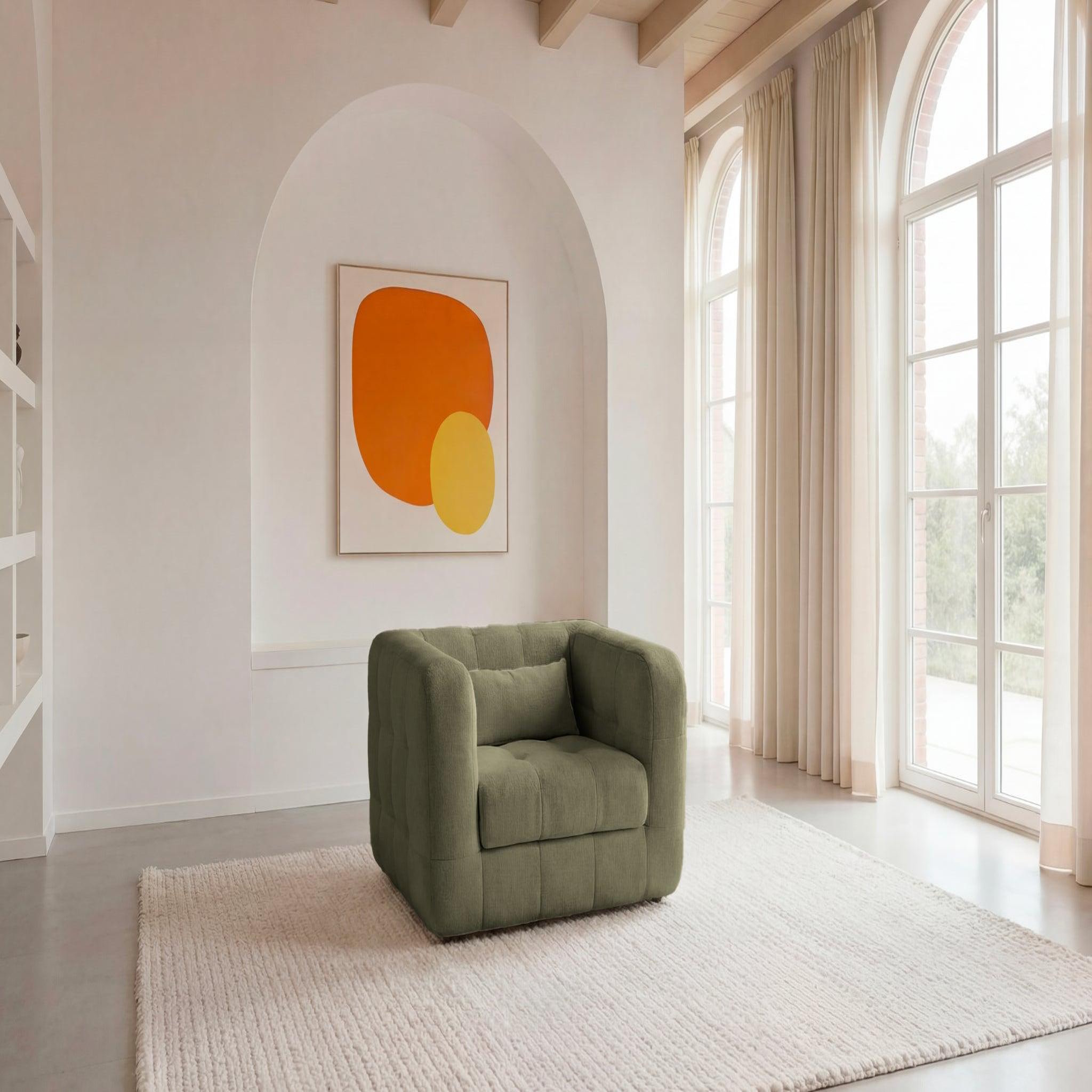 Voir la diapositive 2 : CASANOVA PARIS Arlette - fauteuil en tissu chenille
