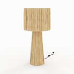 Rendez vous déco Grande lampe en feuille de palmier - Soléa. Coloris disponibles : Noir