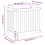 Voir la diapositive 6 : VIDAXL Jardiniere avec doublure 54x31x50 cm bois massif d'acacia