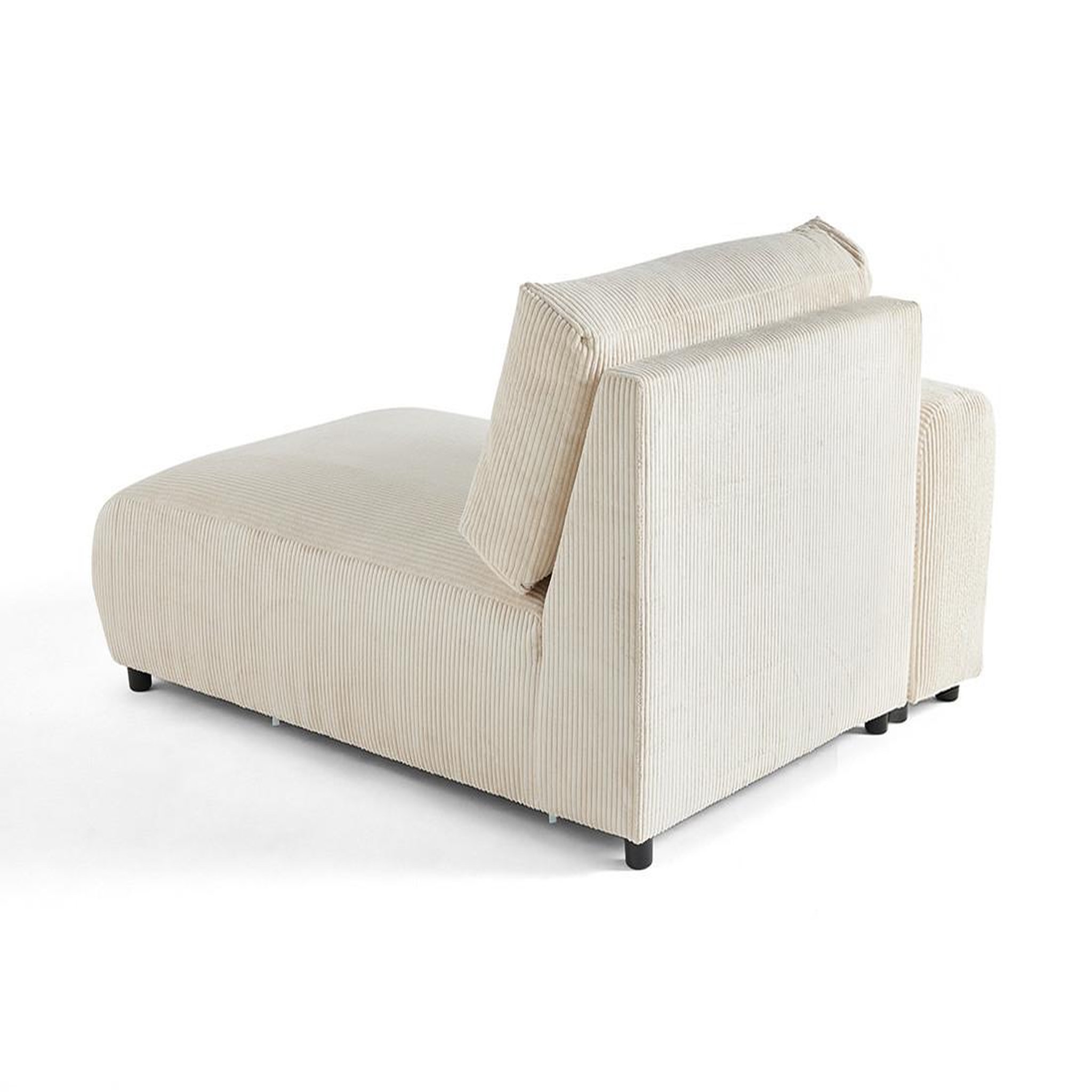 Voir la diapositive 4 : LISA DESIGN Garance - module d'assise méridienne gauche - en velours côtelé
