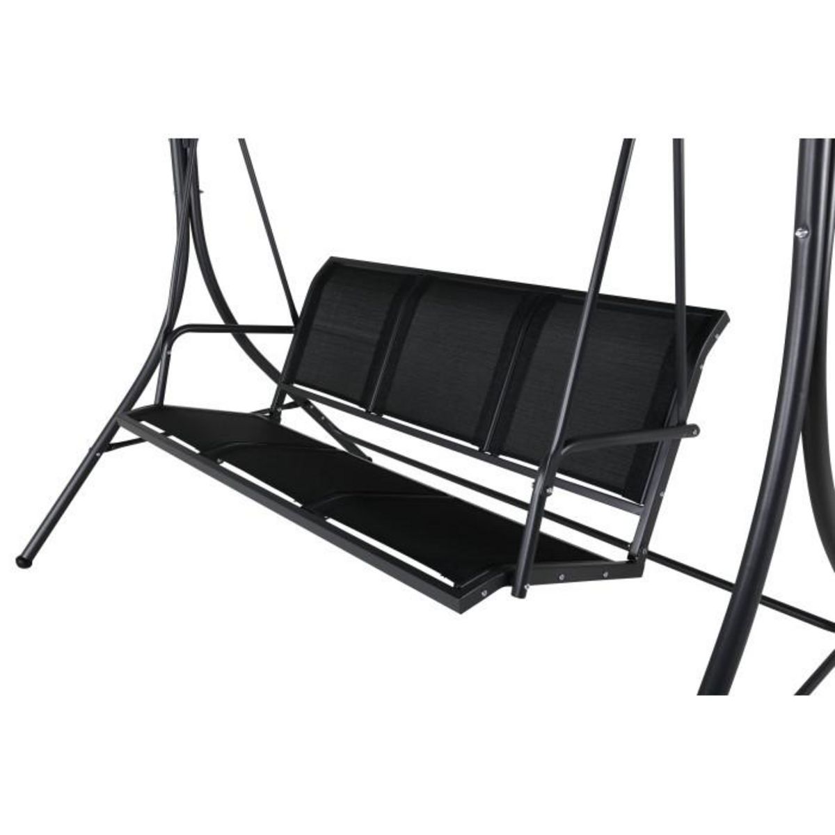 Paris Prix Balancelle de Jardin 3 Places  Montreal  163cm Noir