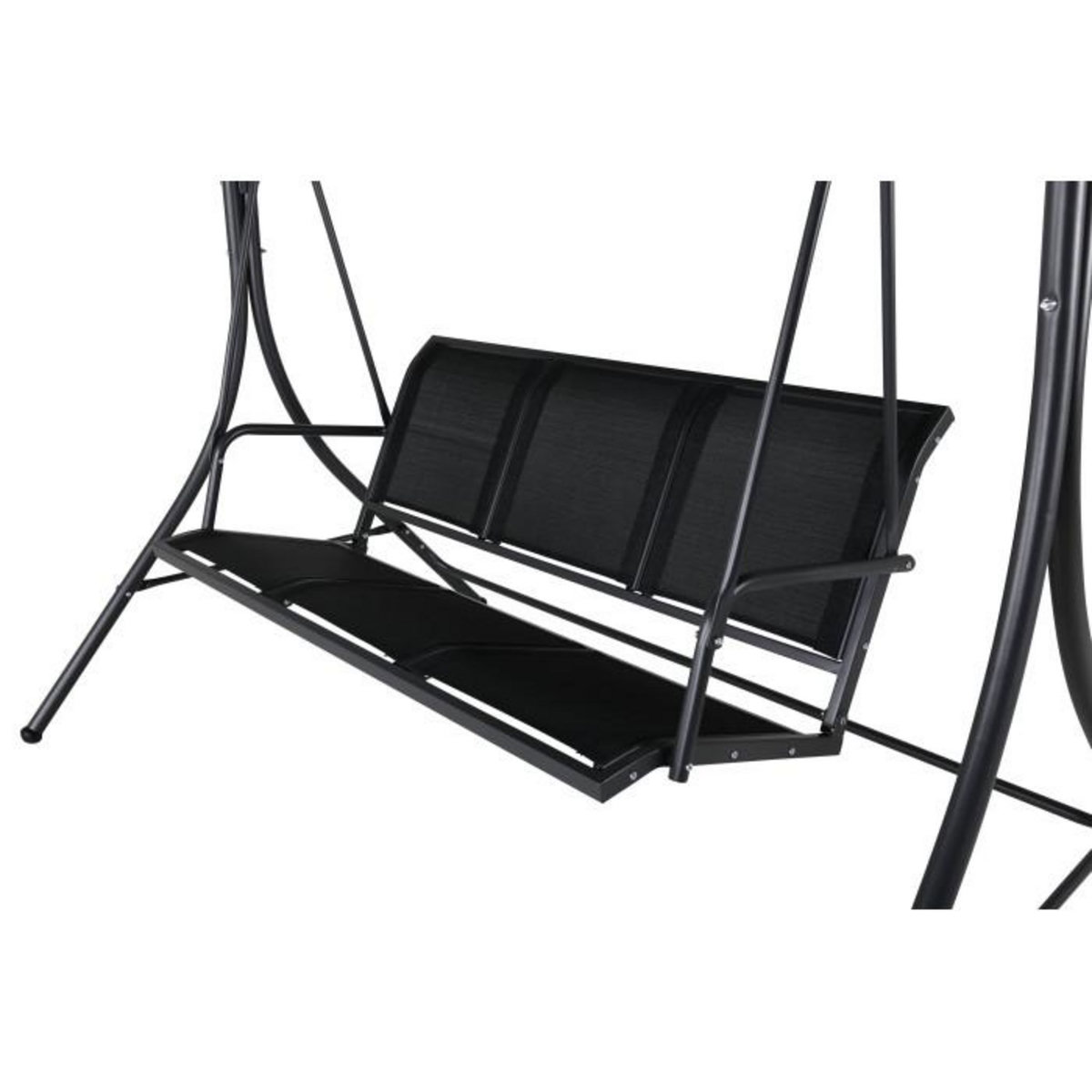 Paris Prix Balancelle de Jardin 3 Places  Montreal  163cm Noir