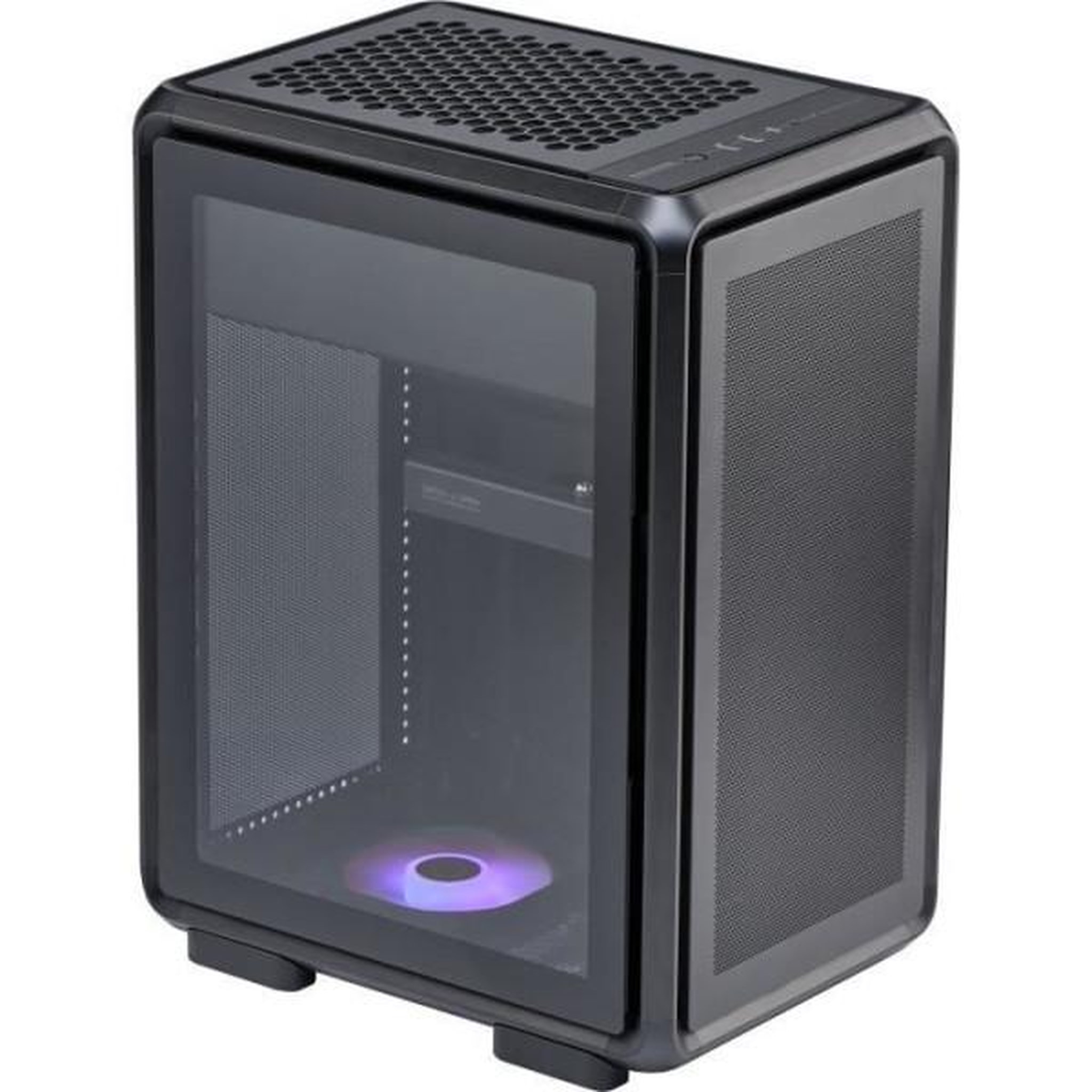 Voir la diapositive 2 : Cooler Master Boitier PC Gaming - COOLER MASTER - MF400M-KHNN-S00 - MasterFrame 400 Mesh Black - Micro-ATX et Mini-ITX