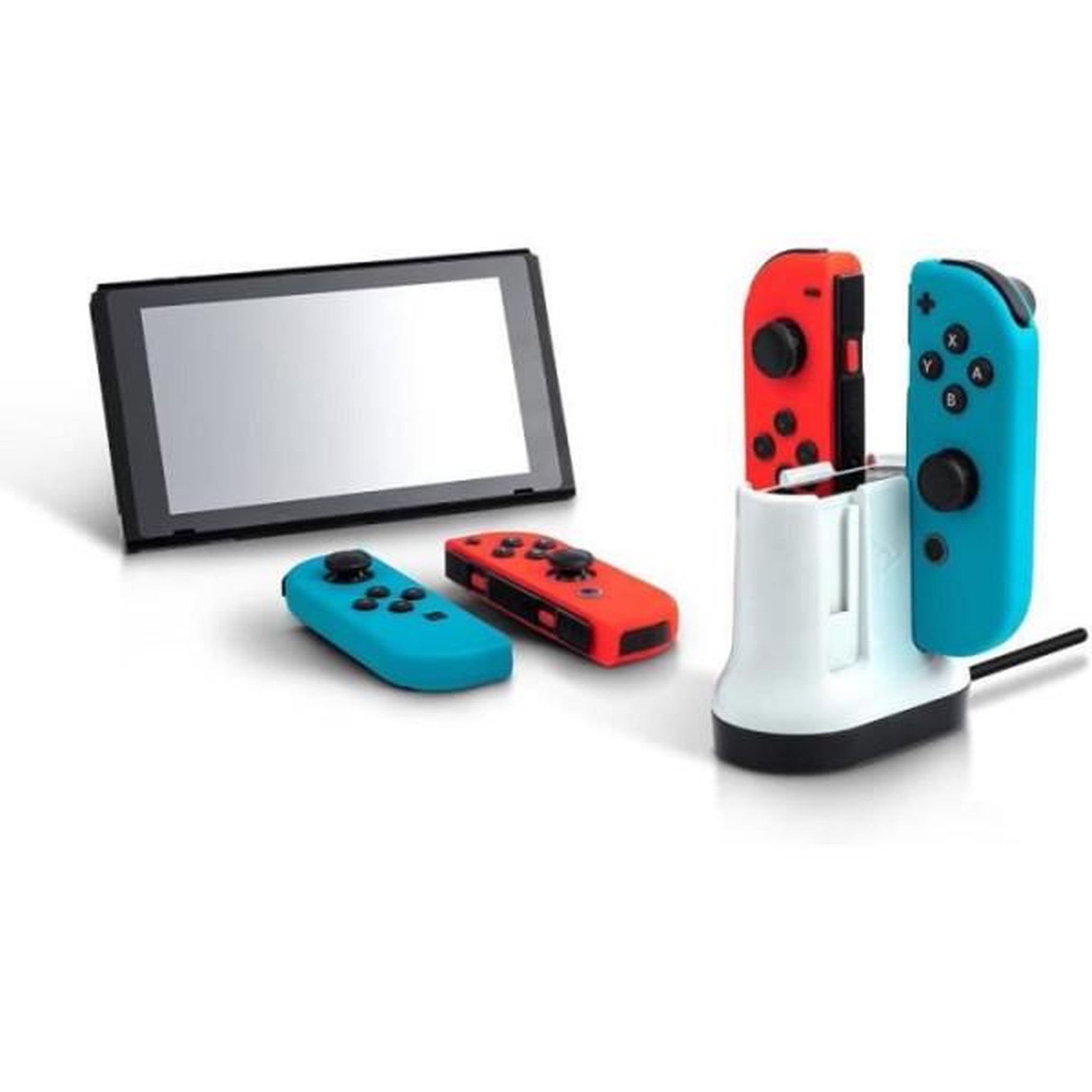 PDP Chargeur - pdp - pour 2 paires de manettes joy-con nintendo switch - blanc